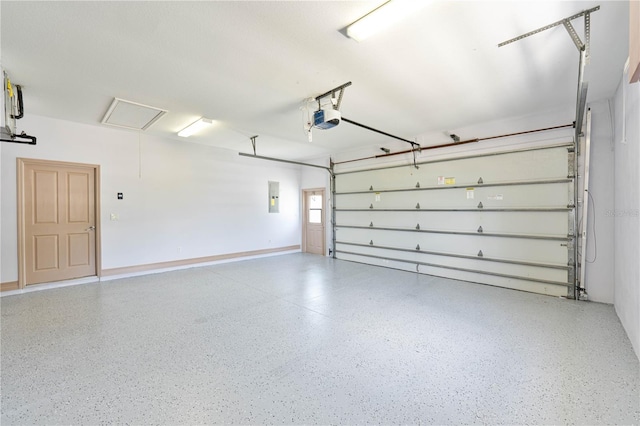 8315 Raoul Ave, North Port, FL 34291 - garage with a garage door opener and electric panel