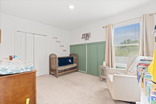 3476 Brewster Rd, North Port, FL 34288 - bedroom featuring light carpet and a closet