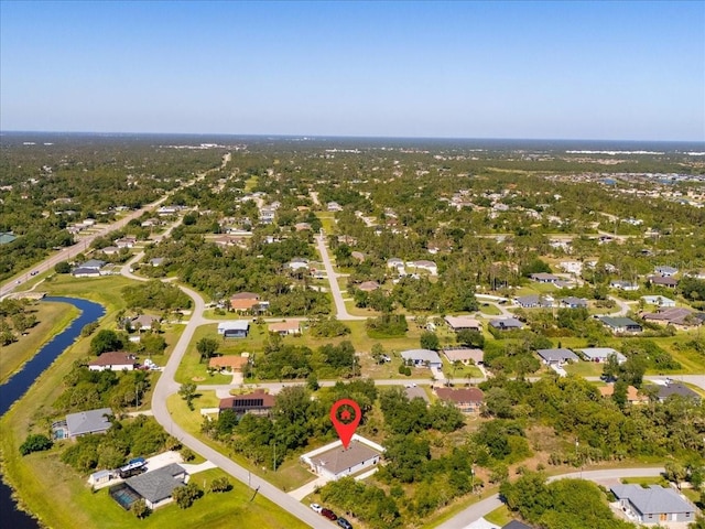 3476 Brewster Rd, North Port, FL 34288 - birds eye view of property featuring a water view