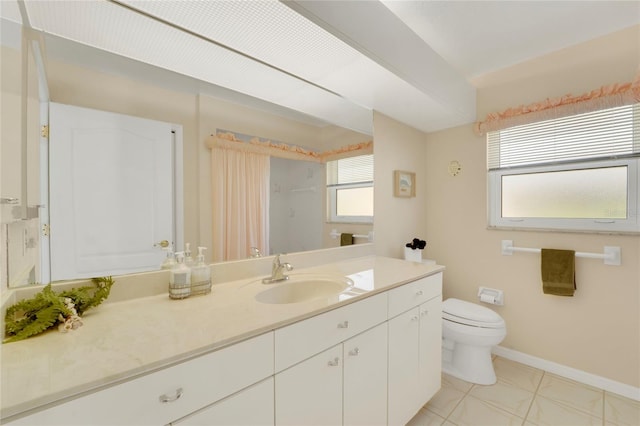 229 Sportsman Rd, Rotonda West, FL 33947 - full bathroom featuring tile patterned flooring, toilet, vanity, and baseboards