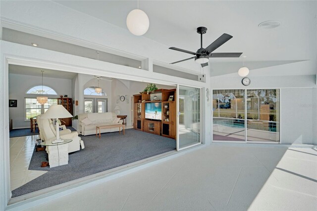 229 Sportsman Rd, Rotonda West, FL 33947 - interior space with a ceiling fan