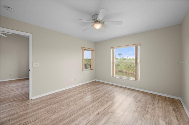 175 Kings Hwy Unit B21522, Punta Gorda, FL 33983 - spare room with light wood-style floors, baseboards, and ceiling fan