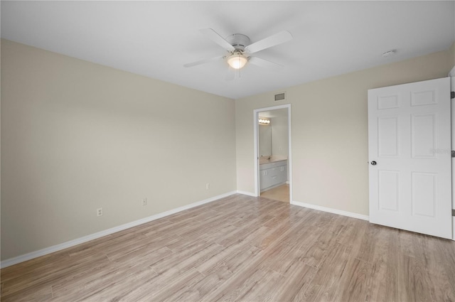 175 Kings Hwy Unit B21522, Punta Gorda, FL 33983 - unfurnished bedroom with visible vents, light wood-style flooring, and baseboards