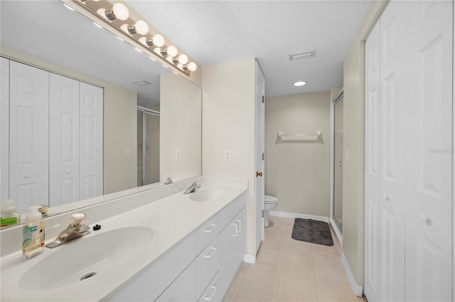 175 Kings Hwy Unit B21522, Punta Gorda, FL 33983 - full bathroom with toilet, tile patterned floors, a closet, and a sink