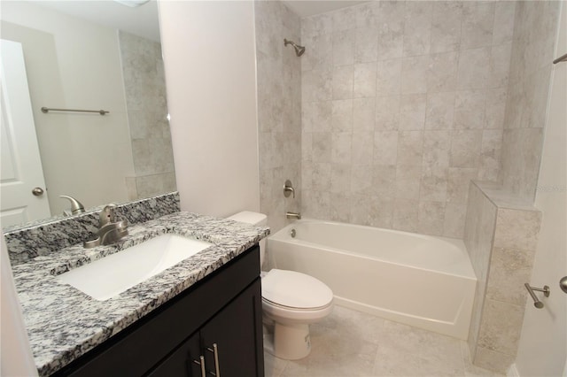 4071 Conestoga St, Port Charlotte, FL 33948 - bathroom with toilet, vanity, and shower / bathtub combination