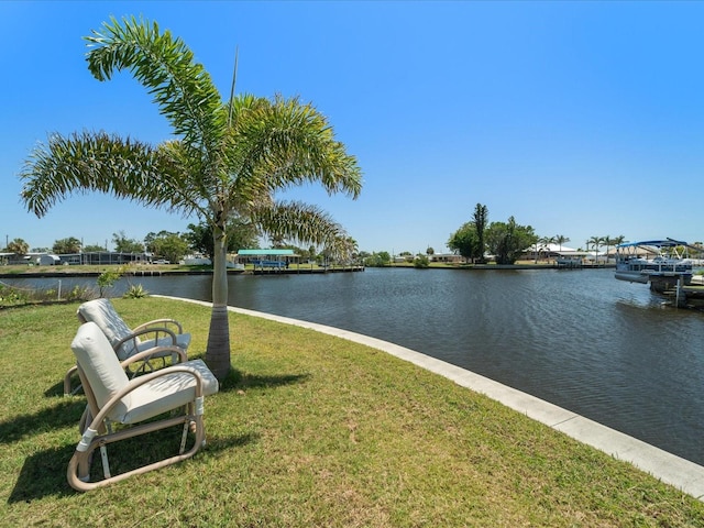 view of water feature