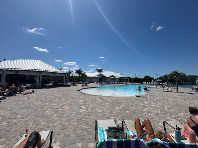 14413 Heritage Landing Blvd, Punta Gorda, FL 33955 - community pool featuring a gazebo and a patio