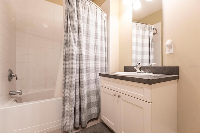 3712 Balboa Ct, Punta Gorda, FL 33983 - full bathroom with shower / tub combo with curtain and vanity