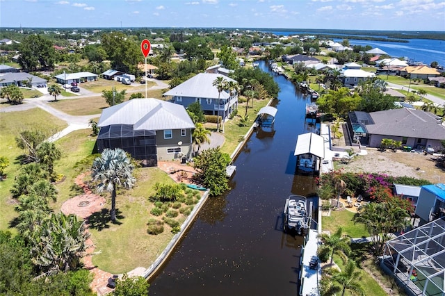3712 Balboa Ct, Punta Gorda, FL 33983 - aerial perspective of suburban area with a nearby body of water