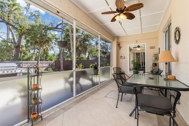 16450 Bauers Ave, Port Charlotte, FL 33954 - sunroom / solarium with ceiling fan
