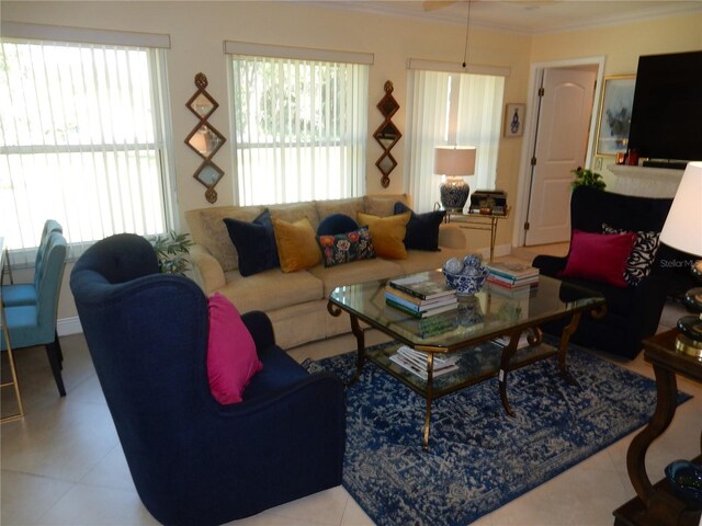 1233 Dewhurst St, Port Charlotte, FL 33952 - living area with ornamental molding