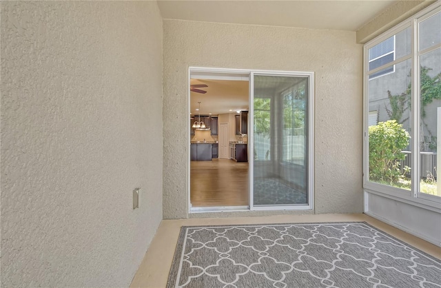 interior space with a wealth of natural light