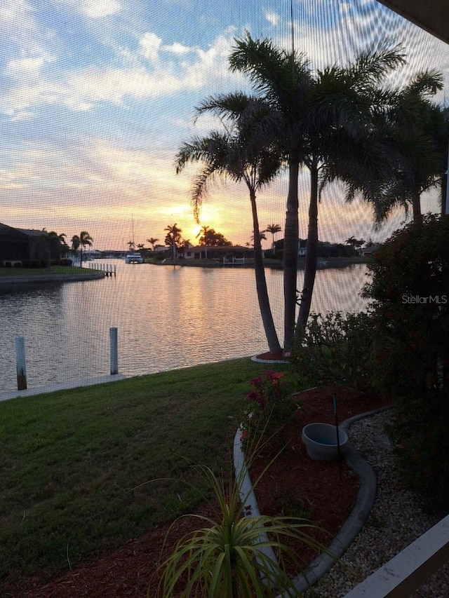 property view of water
