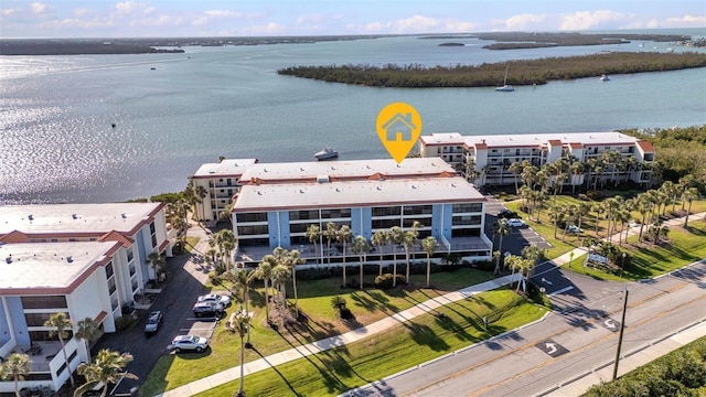 1701 Beach Rd Unit 305, Englewood, FL 34223 - birds eye view of property with a water view