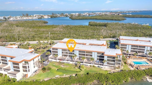 1701 Beach Rd Unit 305, Englewood, FL 34223 - aerial view with a water view
