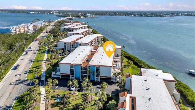 1701 Beach Rd Unit 305, Englewood, FL 34223 - aerial view with a water view