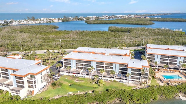 1701 Beach Rd Unit 305, Englewood, FL 34223 - birds eye view of property featuring a water view