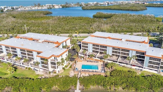 1701 Beach Rd Unit 305, Englewood, FL 34223 - bird's eye view featuring a water view