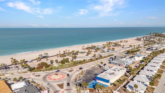 1701 Beach Rd Unit 305, Englewood, FL 34223 - drone / aerial view with a water view and a view of the beach