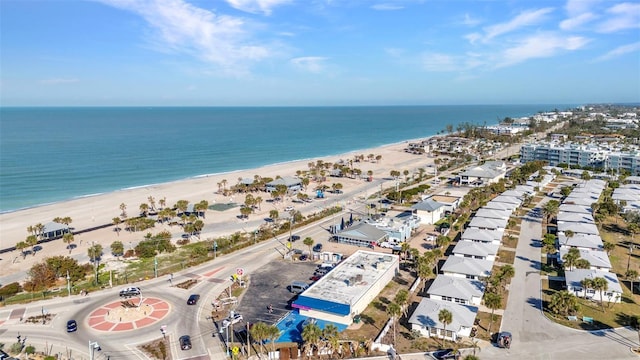 1701 Beach Rd Unit 305, Englewood, FL 34223 - drone / aerial view featuring a water view and a view of the beach