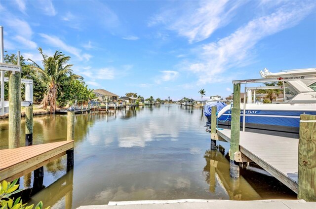 4213 Gardner Dr, Port Charlotte, FL 33952 - dock featuring a water view