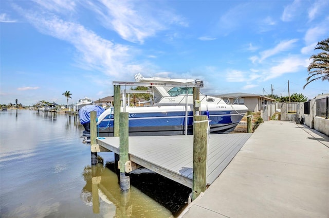 4213 Gardner Dr, Port Charlotte, FL 33952 - dock area featuring a water view