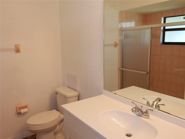 582 Reading St NW, Port Charlotte, FL 33952 - bathroom with a stall shower, vanity, and a textured wall