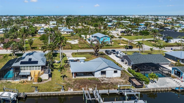 2560 Baybreeze St, Saint James City, FL 33956 - bird's eye view featuring a residential view and a water view