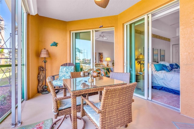 view of sunroom