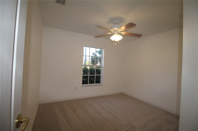 4749 Oakley Rd, North Port, FL 34288 - carpeted empty room with visible vents, ceiling fan, and baseboards