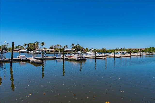7150 N Tamiami Trl Unit S-600, Sarasota, FL 34243 - dock area featuring a water view