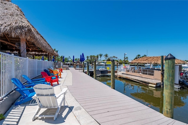 7150 N Tamiami Trl Unit S-600, Sarasota, FL 34243 - view of dock with a water view