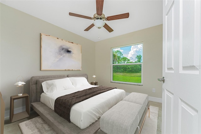 4336 Blackman St, North Port, FL 34291 - bedroom with a ceiling fan and baseboards