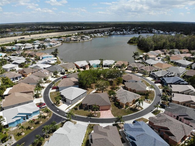10740 Pearl Bay Cir, Estero, FL 33928 - bird's eye view featuring a residential view and a water view