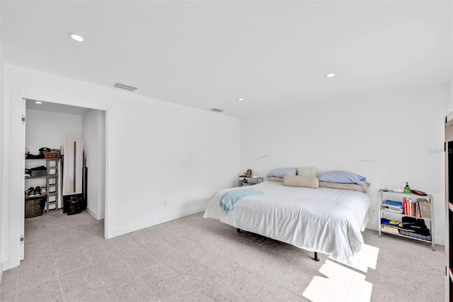 1635 SW Rodgers Ave, Arcadia, FL 34266 - bedroom with baseboards, visible vents, and recessed lighting