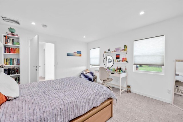 1635 SW Rodgers Ave, Arcadia, FL 34266 - bedroom featuring visible vents, baseboards, recessed lighting, and light tile patterned flooring