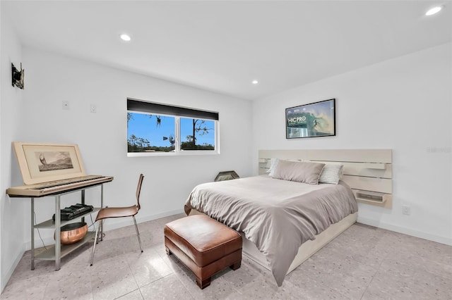 1635 SW Rodgers Ave, Arcadia, FL 34266 - tiled bedroom with baseboards and recessed lighting