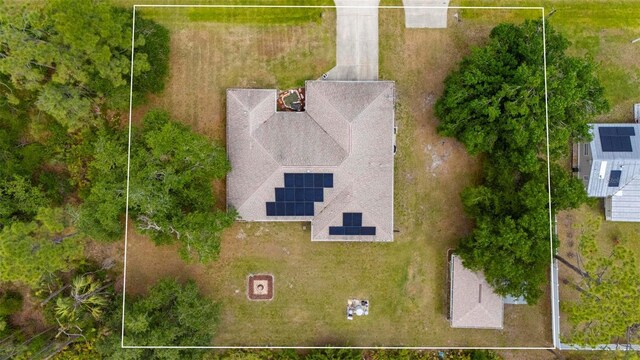 4461 La France Ave, North Port, FL 34286 - view from above of property featuring property boundaries highlighted
