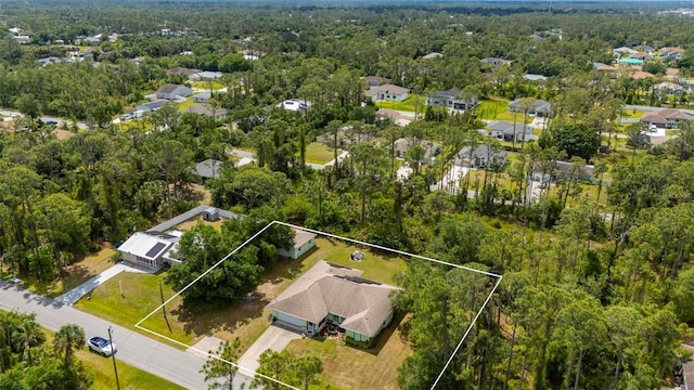 4461 La France Ave, North Port, FL 34286 - view of property location with property parcel outlined and a heavily wooded area