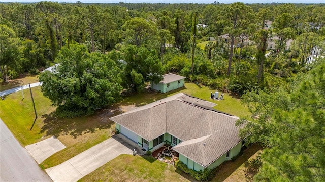 4461 La France Ave, North Port, FL 34286 - aerial view of property and surrounding area with a forest