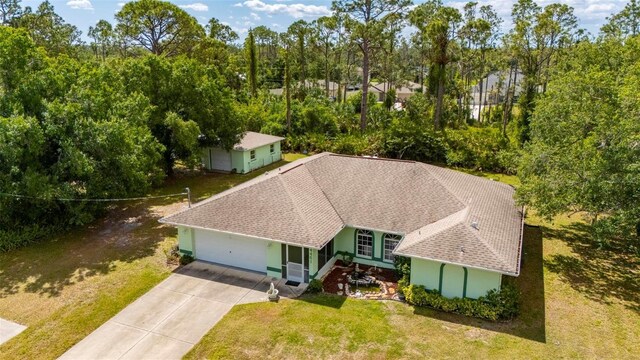 4461 La France Ave, North Port, FL 34286 - aerial view of property and surrounding area