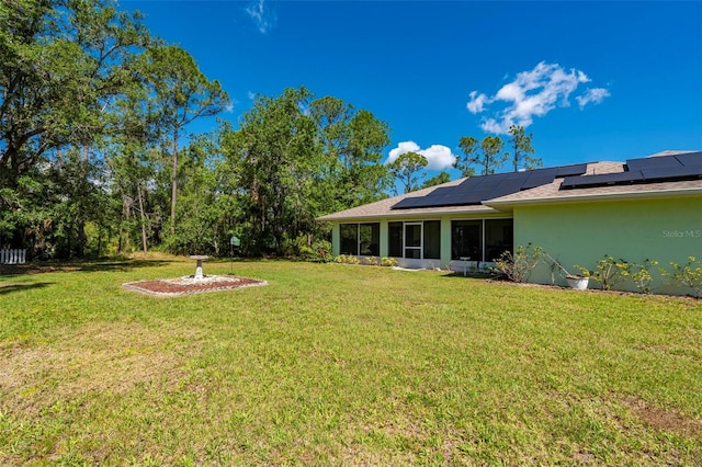 4461 La France Ave, North Port, FL 34286 - view of green lawn featuring a sunroom