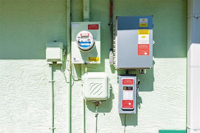 4461 La France Ave, North Port, FL 34286 - exterior view of electric meter and stucco siding