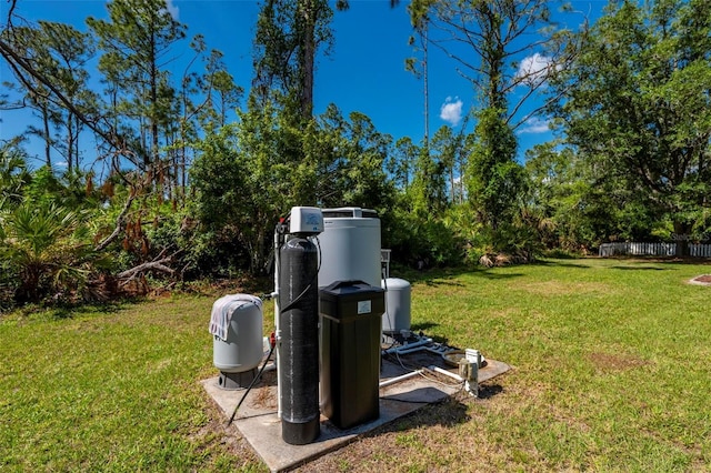4461 La France Ave, North Port, FL 34286 - exterior view of fence and a water softener system