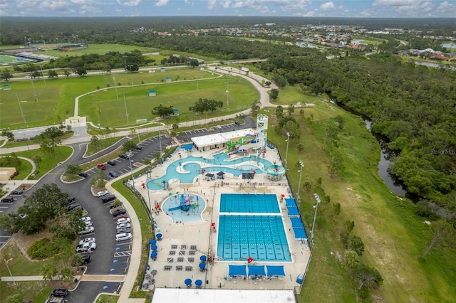 4461 La France Ave, North Port, FL 34286 - bird's eye view of a pool