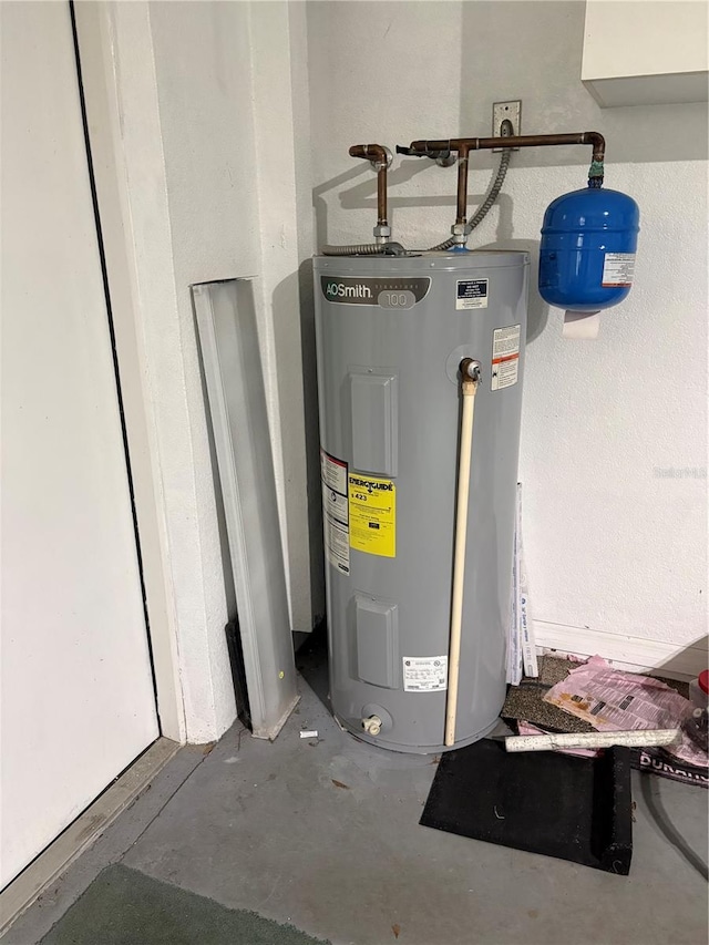 4461 La France Ave, North Port, FL 34286 - utility room featuring electric water heater