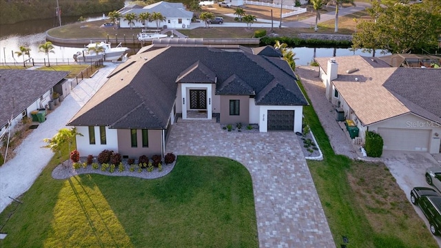 drone / aerial view featuring a residential view