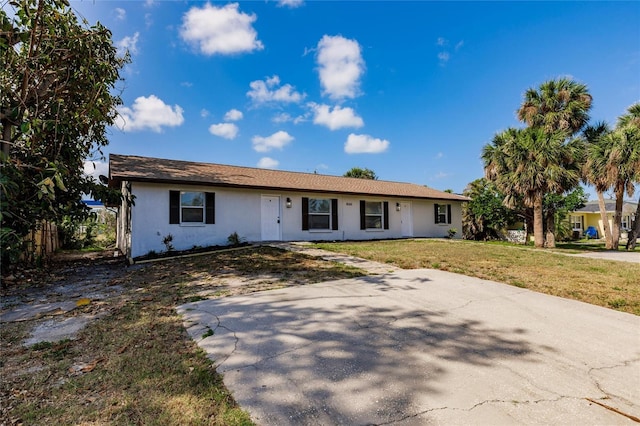 1665 Florence Ave Unit B, Englewood, FL 34223 - single story home with a front lawn and stucco siding