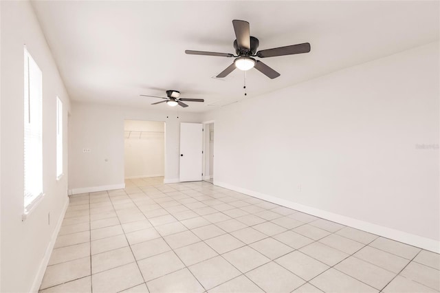 1665 Florence Ave Unit B, Englewood, FL 34223 - spare room with baseboards and ceiling fan