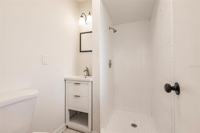 1665 Florence Ave Unit B, Englewood, FL 34223 - full bath featuring toilet, vanity, and a stall shower
